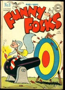 FUNNY FOLKS #9-NUTSY SQUIRREL COVER-DC COMICS VG/FN