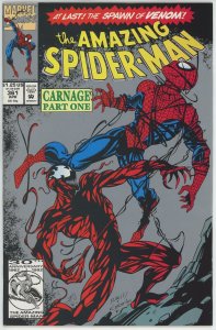 Amazing Spider Man #361 (1963) - 9.2 NM- *1st Full App Carnage* 2nd Print Silver 