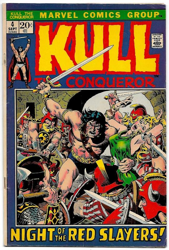 Kull The Conqueror #4 (Marvel, 1972) FN-