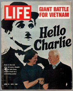 Life  4/21/1972-Charlie Chaplin-Viet Nam-VG