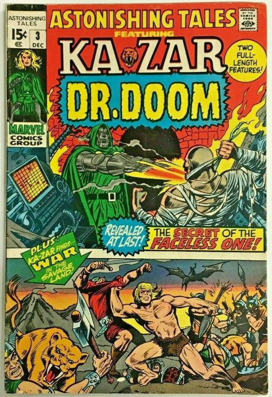 ASTONISHING TALES#3 FN 1970 MARVEL BRONZE AGE COMICS