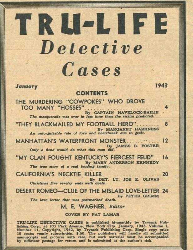 Tru-Life Detective Cases 1/1943-Tayshack-woman beaten-Rose Bowl-horror-crime-VF