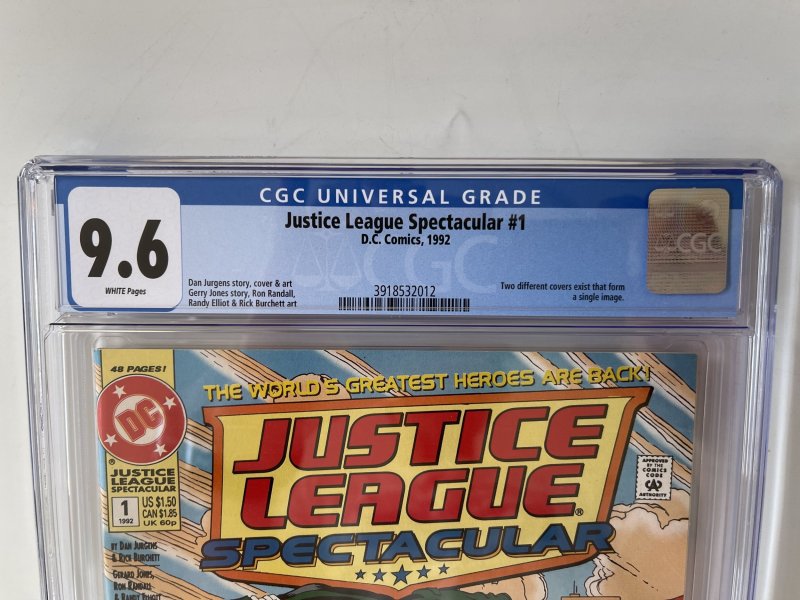 Justice League Spectacular #1 CGC 9.6  - Green Lantern Flash (1992)