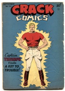 Crack Comics #50 1947- Captain Triumph- Golden Age VG-