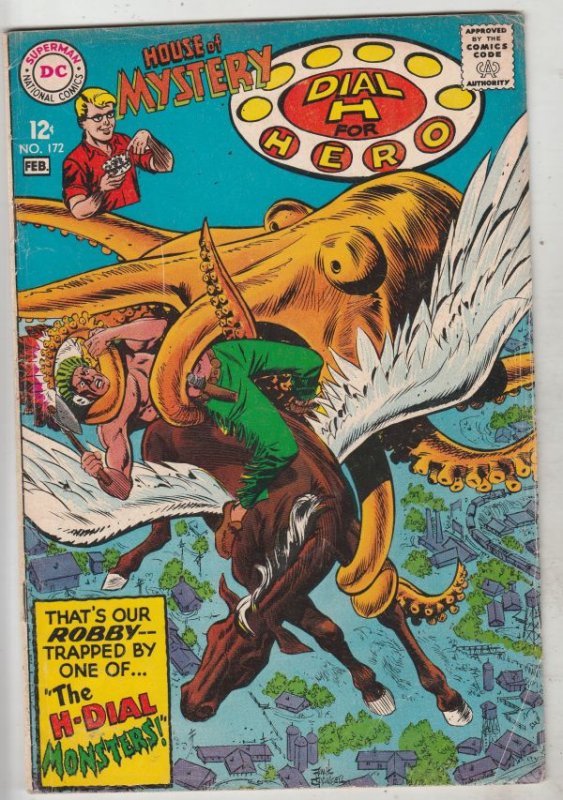 House of Mystery #172 (Feb-68) VG Mid-Grade Martian Manhunter, Dial H. for He...