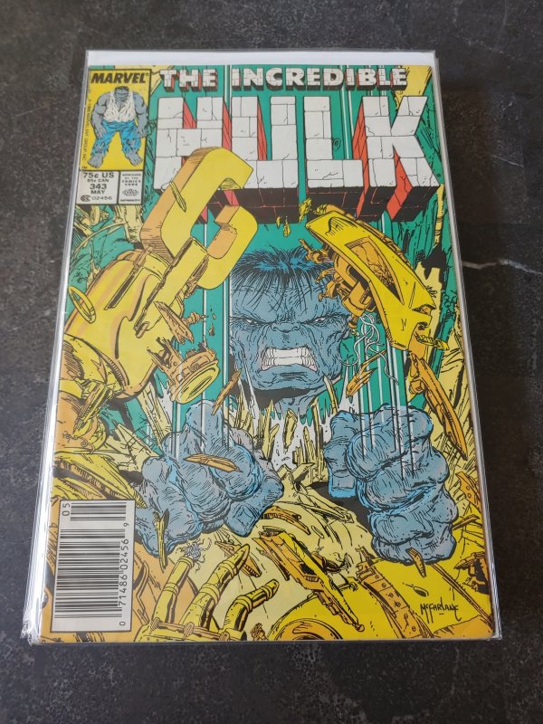 The Incredible Hulk #343 Newsstand Edition (1988) MCFARLANE COVER VF