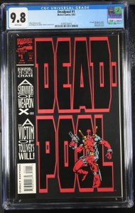 DEADPOOL #1 CGC 9.8 1ST SOLO DEADPOOL CIRCLE CHASE JOE MADUREIRA WHITE PAGES