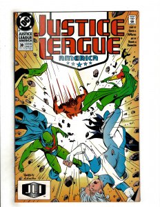 Justice League America #38 (1990) DC Comics Superman Flash OF6