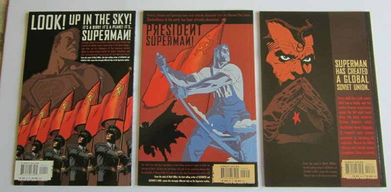 Superman Red Son #1 2 3 Complete Set High Grade NM 1st Print DC Comics 2003