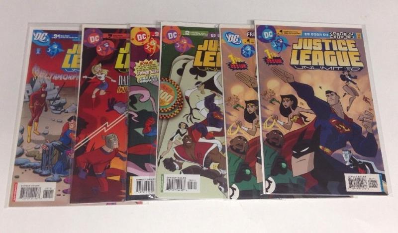 Justice League Unlimited 1-3 7 31 Near Mint 6 Book Lot Set Run