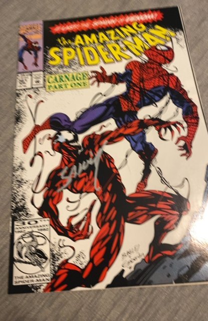 The Amazing Spider-Man #361 Direct Edition (1992)signed by Bagley/ 1st carnage