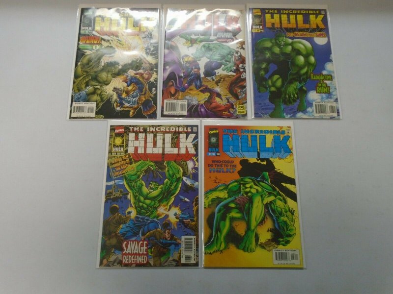 Incredible Hulk comic lot 37 different from #401-448 avg 8.0 VF (1993-96)