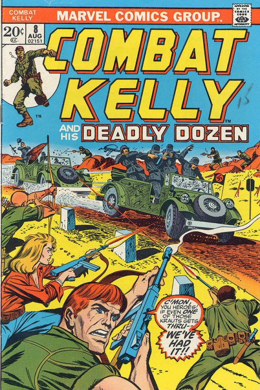 Combat Kelly (2nd Series) #8 VG ; Marvel | low grade comic and His Deadly Dozen