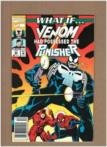 What If? #44 Newsstand Marvel 1992 Venom Had Possessed Punisher VF/NM 9.0 