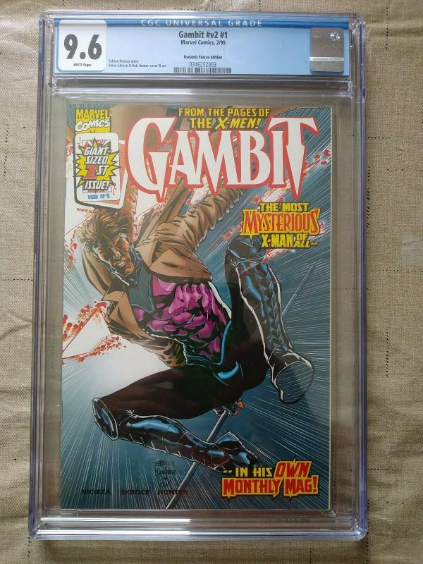 Gambit #1 CGC 9.6 Marvel Comics 1999 White Pages Dynamic Forces Edition