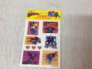 Superman American Greetings Sticker Pack Forget Me Not 1991 4 Sheets SEALED BNT