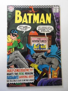 Batman #183 (1966) VG- Cond moisture stain, centerfold detached bottom staple