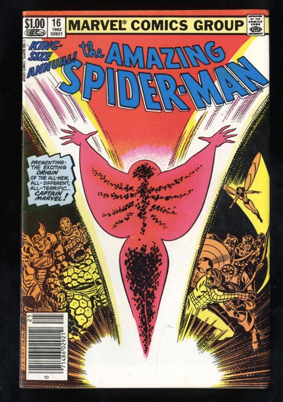 Amazing Spider-Man Annual #16 VG/FN 5.0 1st Monica Rambeau as Captain Marvel!