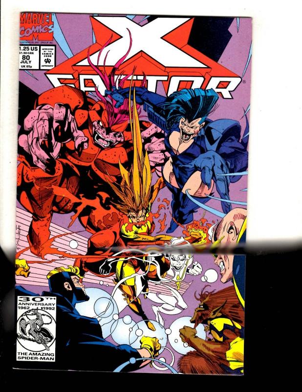 Lot Of 12 X-Factor Marvel Comic Books # 72 73 75 76 77 78 79 80 81 82 83 84 MF11 