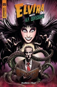 Elvira Meets HP Lovecraft #5 2024 Baal Cover B Dynamite H02