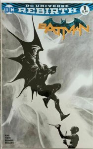 Batman #1 (2016) - Jae Lee Black & White Variant Cover DF EXCLUSIVE -W/COA.
