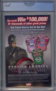 ULTIMATE FALLOUT #4 CGC 9.4 1ST MILES MORALES MARKO DJURDJEVIC VARIANT EDITION 