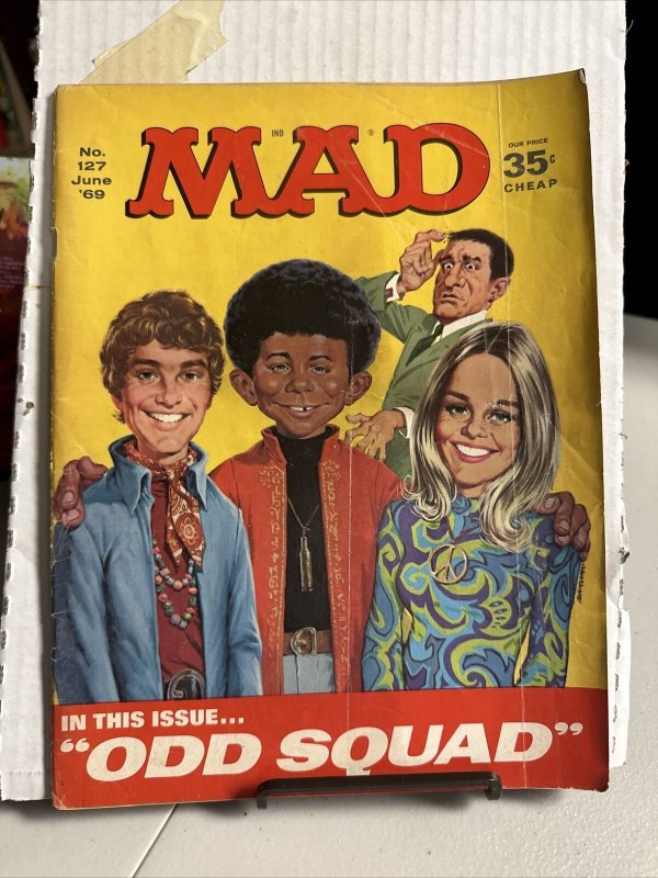 MAD Magazine #127 June 1969 In This Issue Odd Squad Lose Front Back Covers