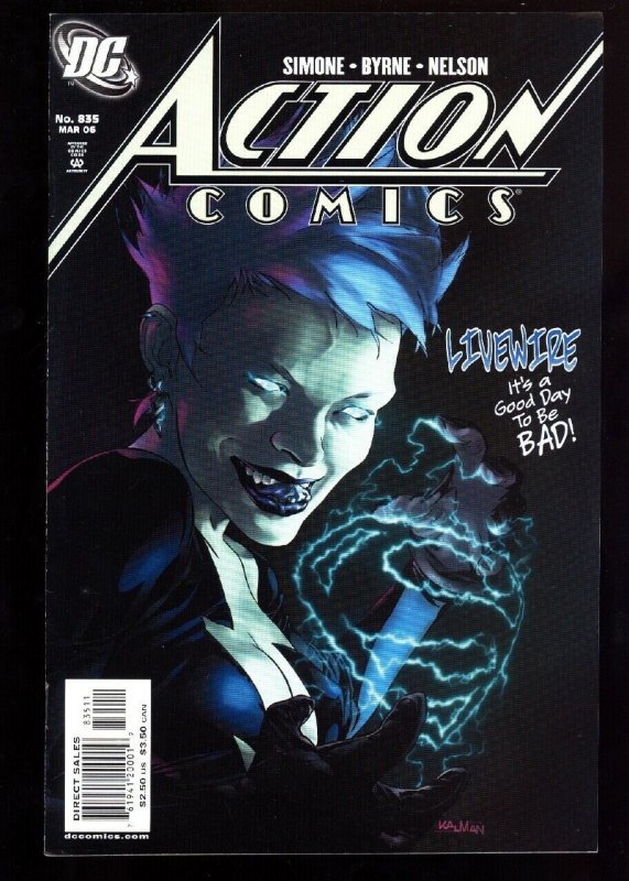 ACTION COMICS #835-FIRST DC CONT. LIVEWIRE-KEY ISSUE-2006