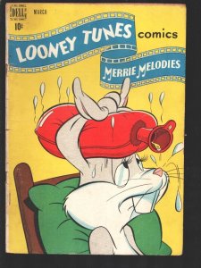 Looney Tunes Merrie Melodies #77 1948-Dell-illness cover-Bugs Bunny-Porky Pig...