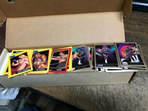 1990 Skybox NBA Basketball 1991 WCW Wrestling cards lot Hyatt LUGER Robinson 500