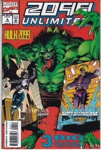 2099 UNLIMITED  # 4   1994 MARVEL 2099 HULK + SPIDER-MAN 2099