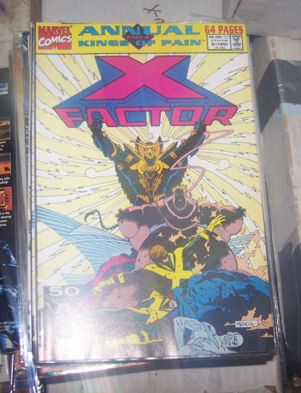 X-Factor Annual #6 (1991, Marvel) XMEN NEW WARIORS MUTANTS KINGS OF PAIN PT 4**