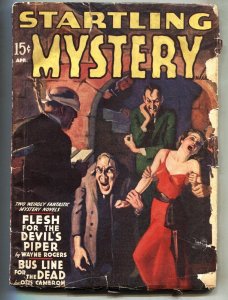 Startling Mystery #2 April 1940-Forced marriage to deformed ghoul-Pulp Magazine