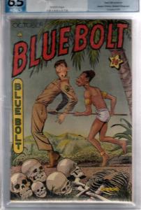 Blue Bolt PGX #4 (Oct-45) FN+ Mid-High-Grade Dick Cole, Blue Bolt The American
