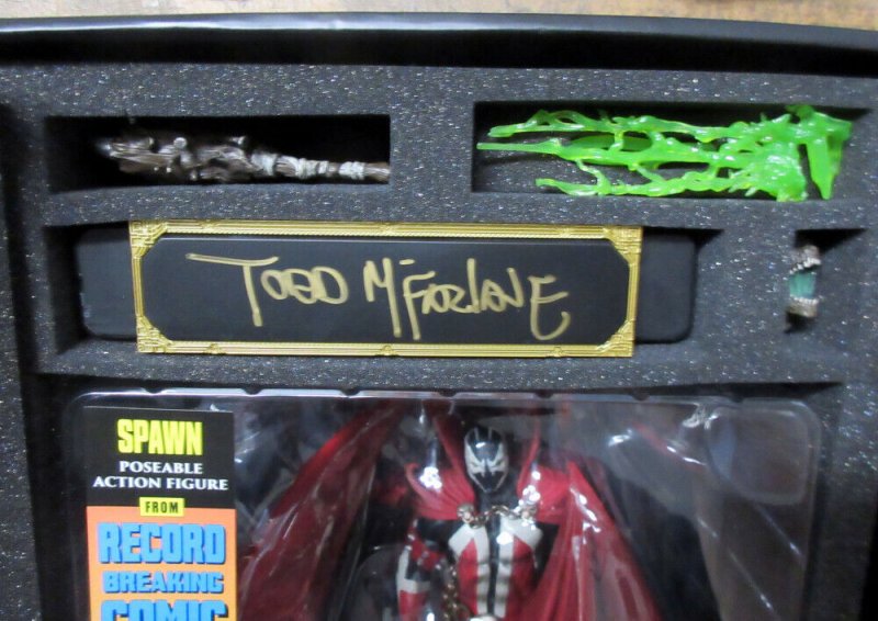 ② SPAWN Trio Classic Comic RED BOX Figure McFarlane Toy Kickstarter Rare NIB COA