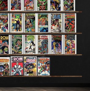 Huge Lot 150+ Comics with Quasar, Cage, Rom, Quicksilver, X-Factor & More!