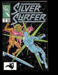 Lot Of 7 Silver Surfer Marvel Comics # 1 2 3 46 '89 '91 137 Science-Fiction JF2