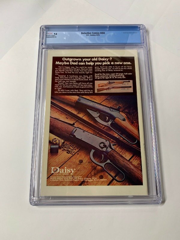 Detective Comics 450 Cgc 9.6 White Pages Dc Comics Batman 2060495019
