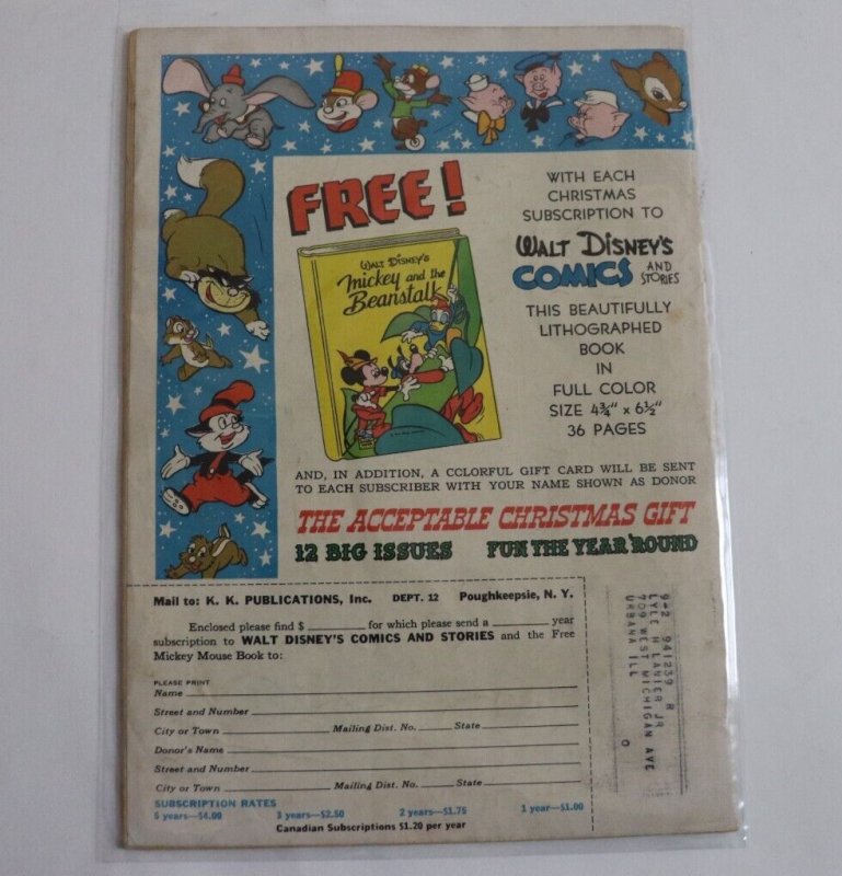 Walt Disney's Comics and Stories #135 Dec 1951 Carl Barks Cover & Donald