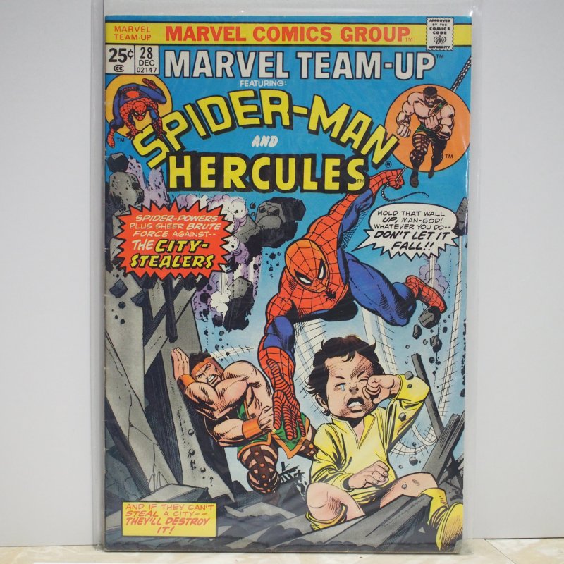 Marvel Team-Up #28 (1974) VF Spider-Man and Hercules