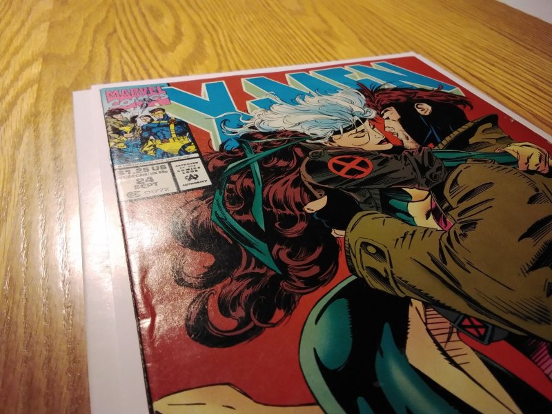 X-Men #24 Newsstand Edition (1993) Rogue Gambit
