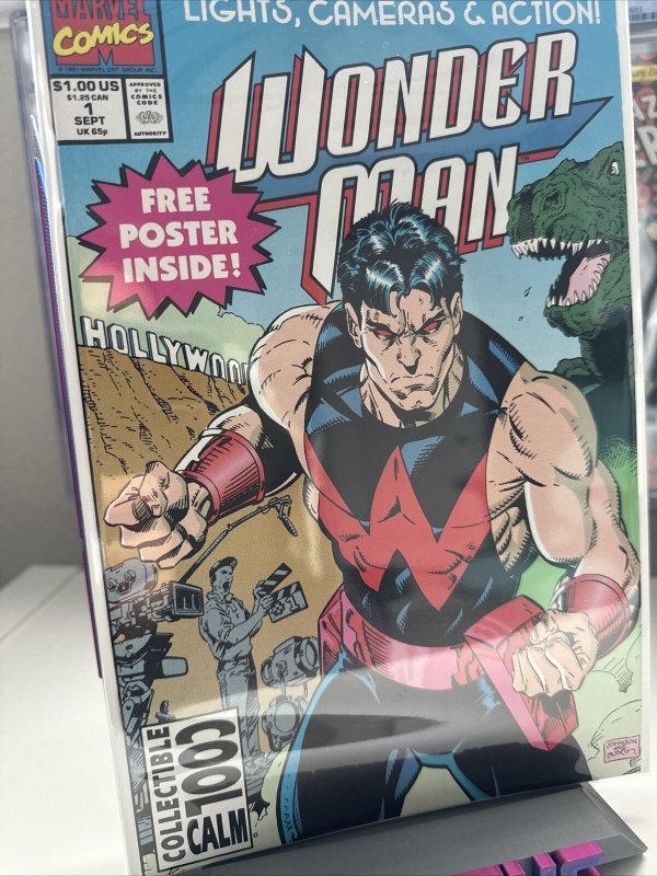 WONDER MAN ISSUE #1 - DIRECT EDITION 1ST ONGOING SOLO SERIES MARVEL SEP 1, 1991