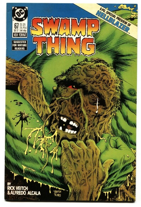 SWAMP THING #67 comic book-1987 HELLBLAZER 6 pg preview-nm-