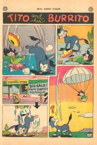 REAL SCREEN COMICS #6 (1946) 5.0VG/FN  Fox & Crow,Flippity & Flop,Tito & Burrito