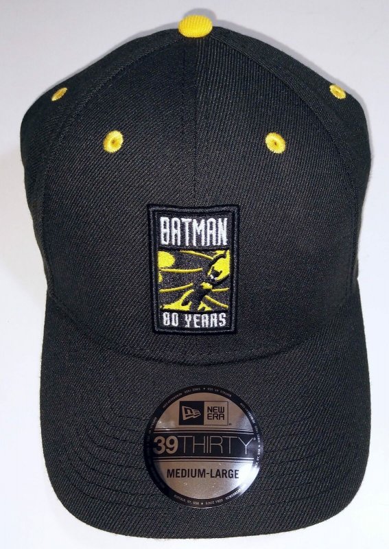 DC Comics Batman 80th Anniversary PX 3930 FlexFit Cap Hat M/L - New!