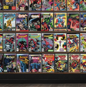 Huge Lot 150+ Comics with Rom, Batman, The Spectacular Spider-Man & More!