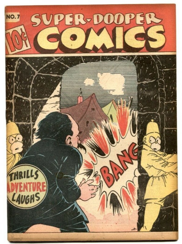 Super-Dooper Comics #7 1946-SHOCK GIBSON- Hitler- F/VF