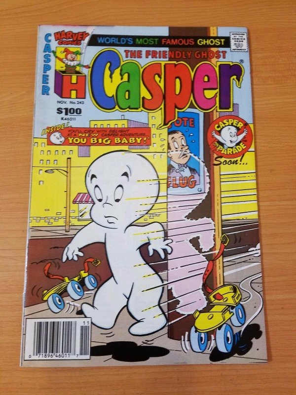 Casper #243 ~ NEAR MINT NM ~ 1988 Harvey Comics