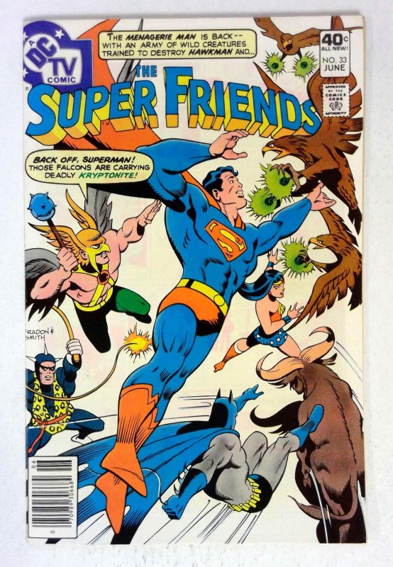 Super Friends #33 (1980) Hawkman Menagerie Man DC NM-
