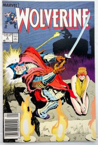 Wolverine #3 NEWSSTAND (VF/NM)(1989) 